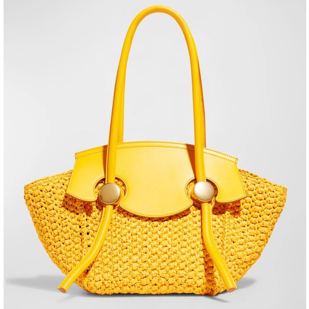 Proenza Schouler tote bag, raffia and calf leather NWT